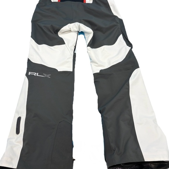 RLX Ralph Lauren Ski Pants Size M White Black Waterproof Snowboard - Picture 2 of 12